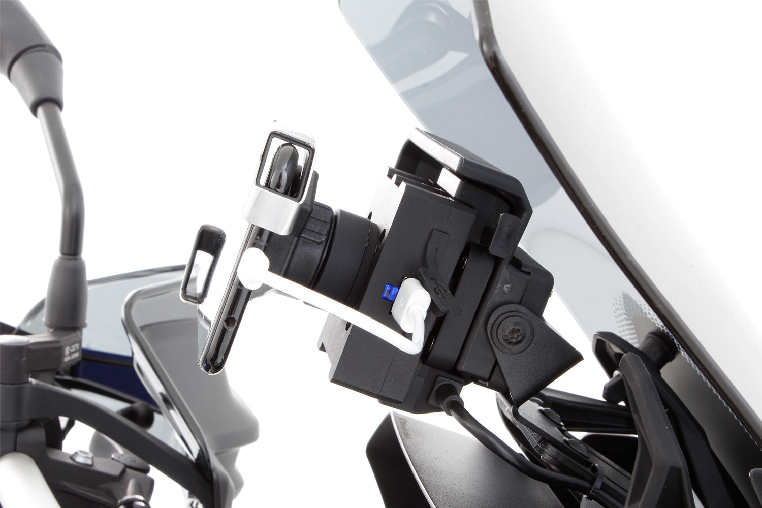 Wunderlich Usb Charging Box Sp Connect Anti Vibration Module | Black -   Pyramid Motorcycle Accessories