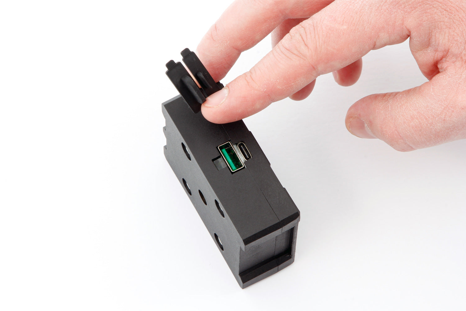 Wunderlich Usb Charging Box Sp Connect Anti Vibration Module | Black -   Pyramid Motorcycle Accessories