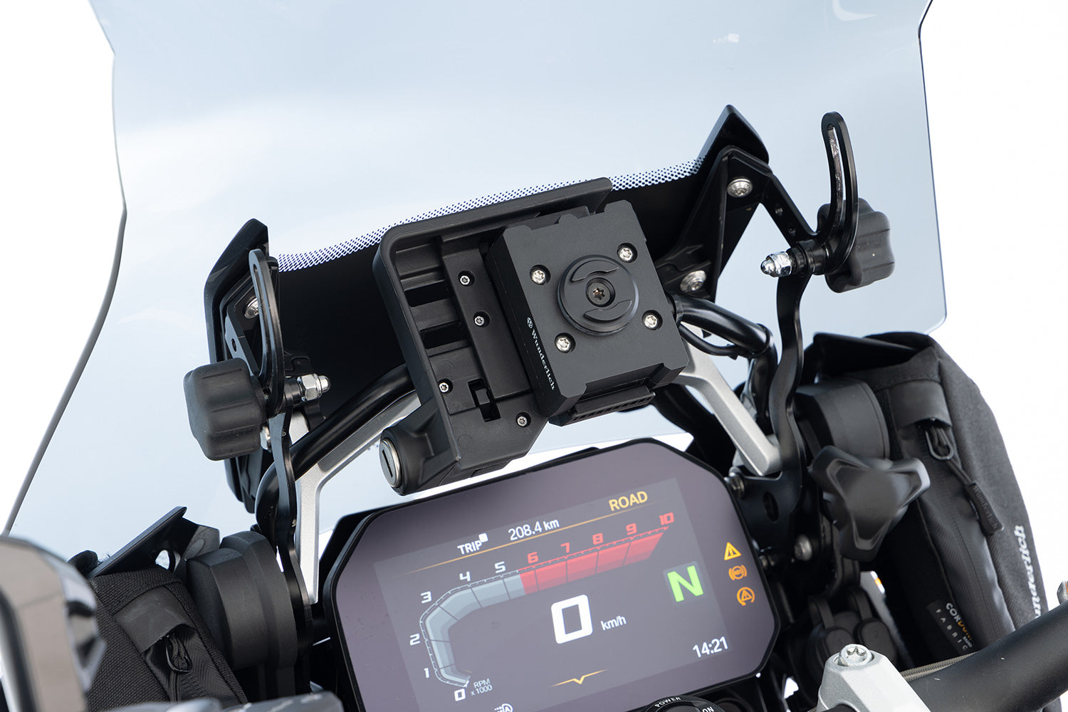 Wunderlich USB Double Socket USB-C with Socket Installation | Black | BMW R 1300 GS -   Pyramid Motorcycle Accessories