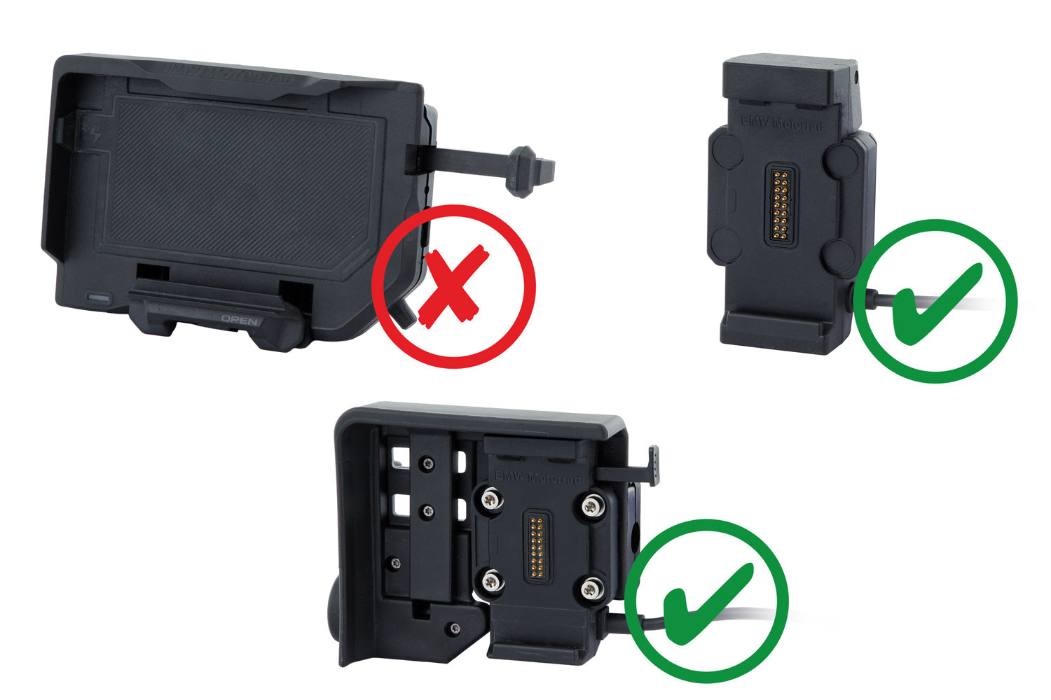Wunderlich USB Double Socket USB-C with Socket Installation | Black | BMW R 1300 GS -   Pyramid Motorcycle Accessories