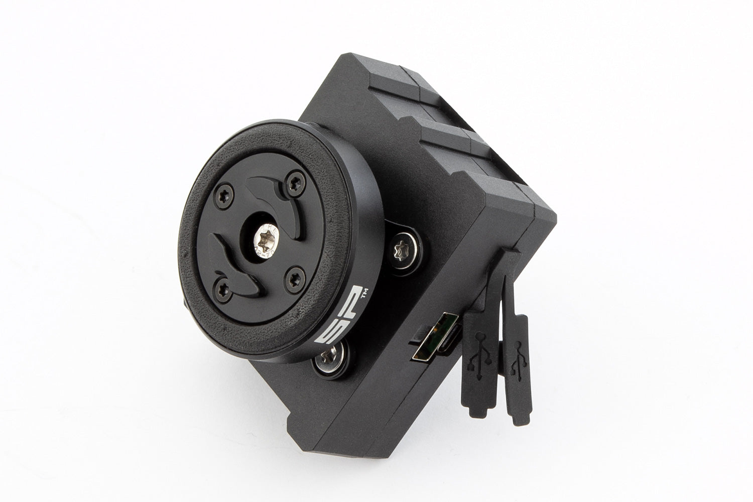 Wunderlich Usb Charging Box Multiclamp | Black | BMW R nineT -   Pyramid Motorcycle Accessories