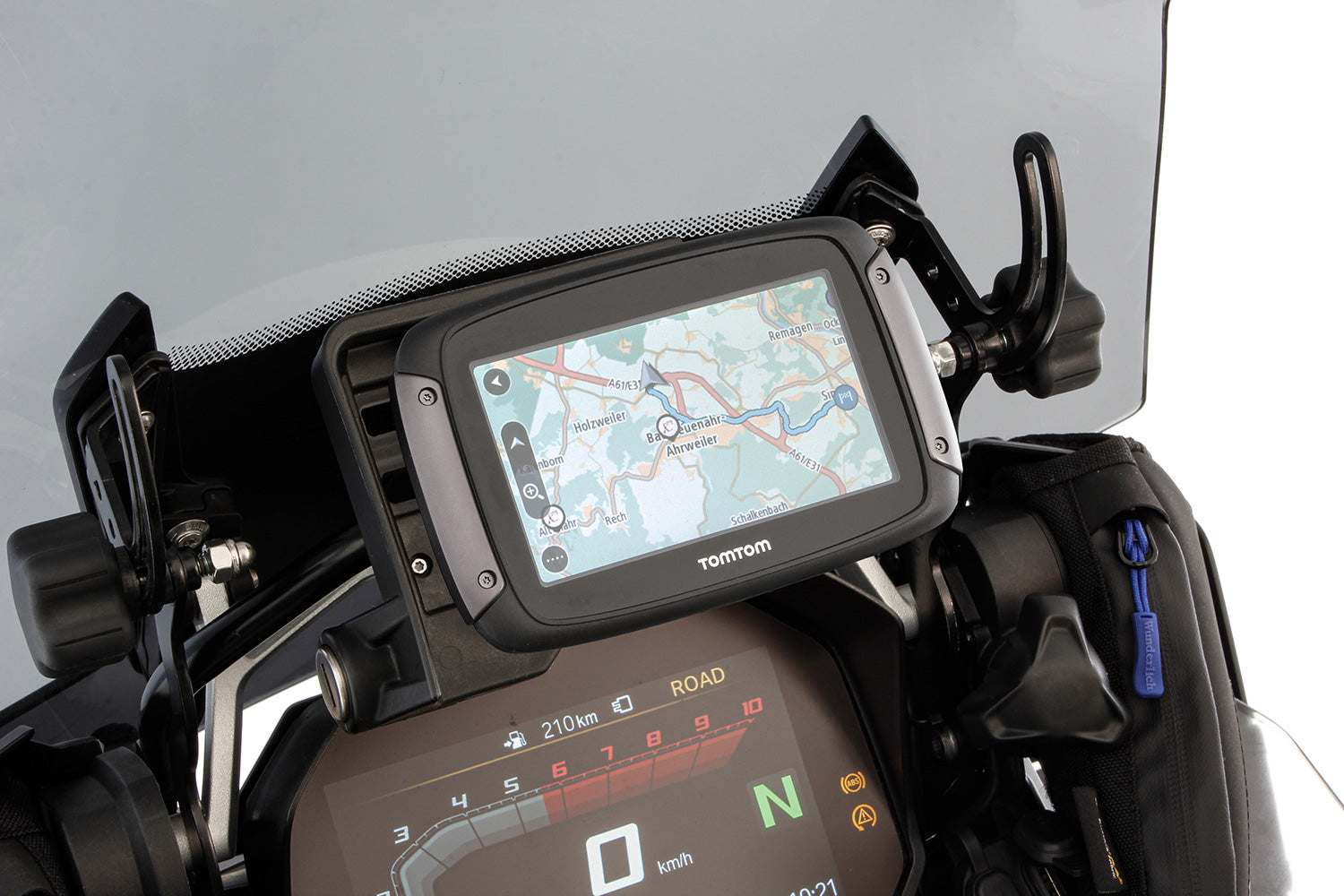 Wunderlich Navigation Adapter for Garmin and TomTom on BMW Navigator Preparation | Black -   Pyramid Motorcycle Accessories