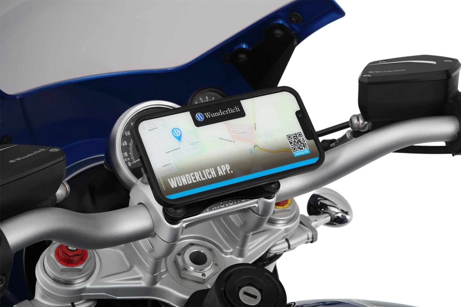 Wunderlich Navigation Holder For Equipment Carrier Universal | Black | BMW R nineT -   Pyramid Motorcycle Accessories