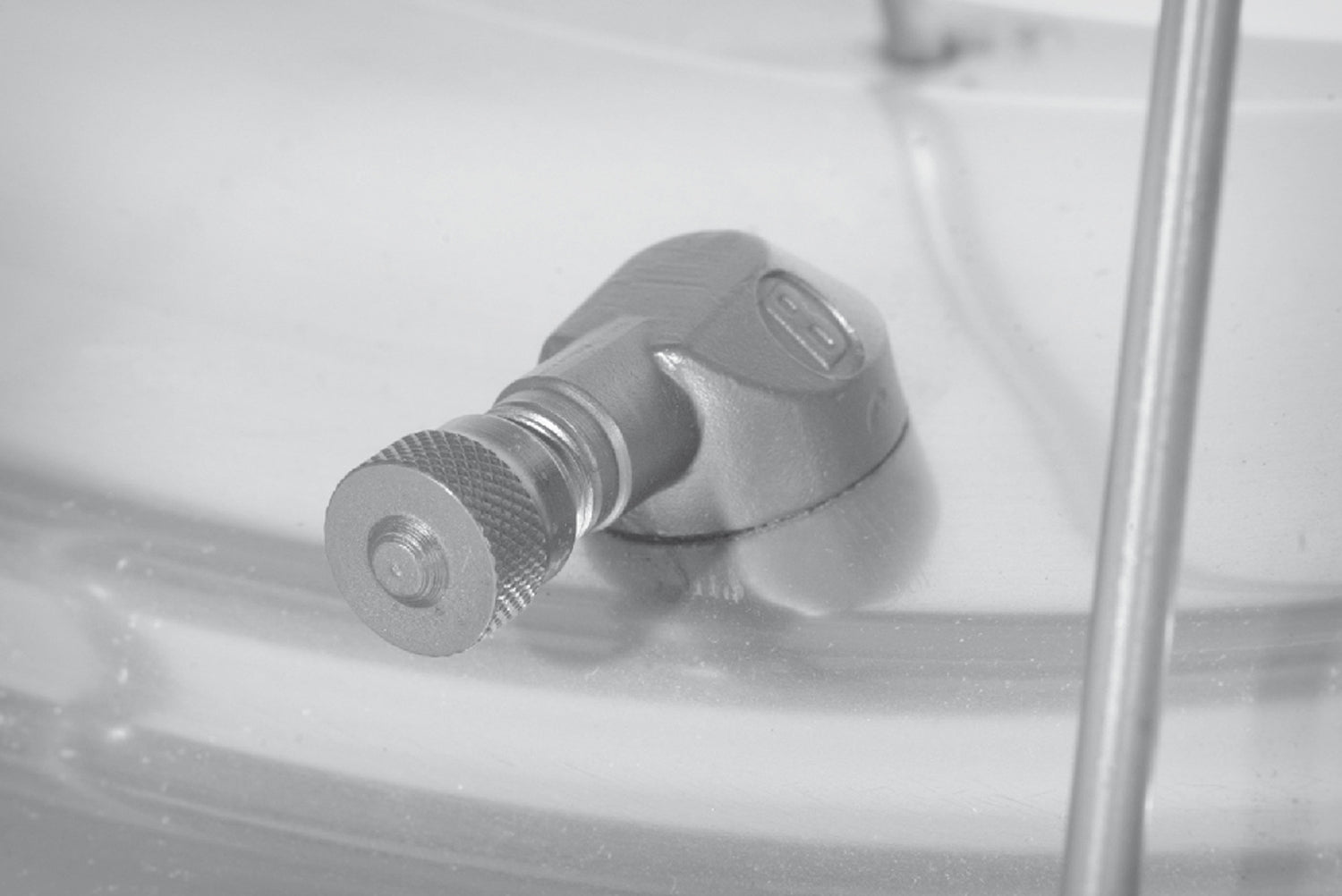 Wunderlich Angle Valve Piece | Silver -   Pyramid Motorcycle Accessories