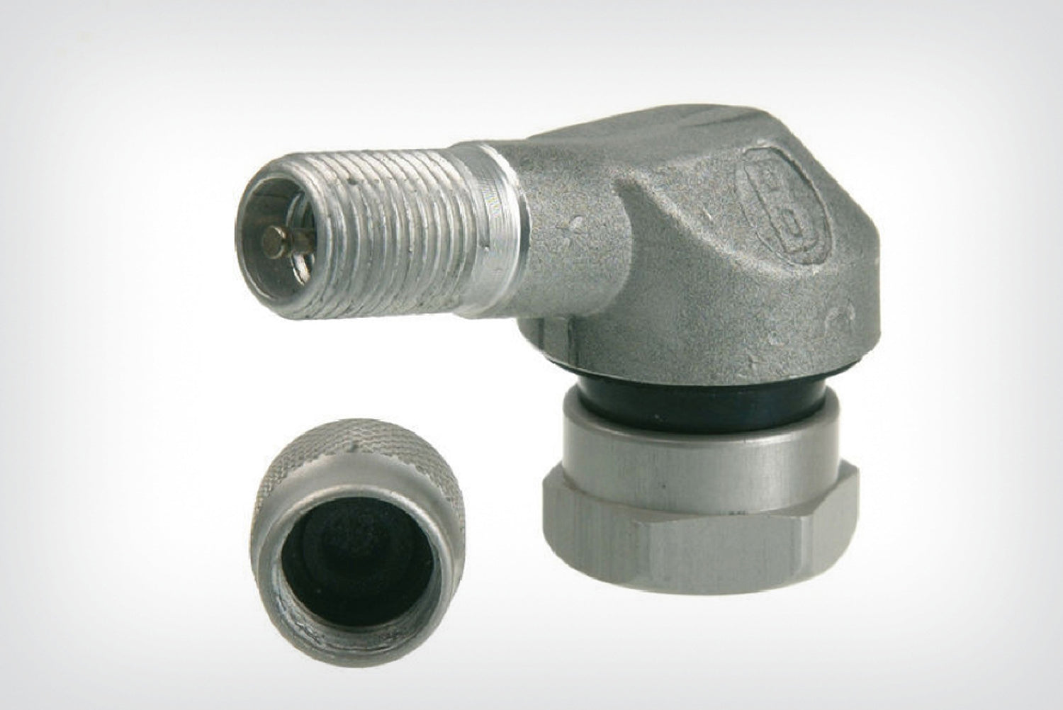 Wunderlich Angle Valve Piece | Silver -   Pyramid Motorcycle Accessories