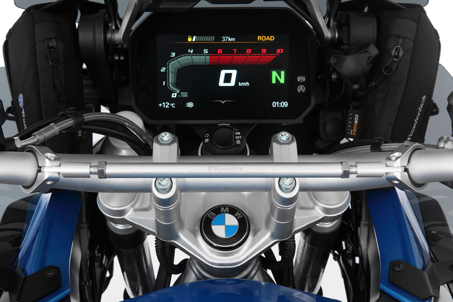 Wunderlich Universal Crossbar 250mm | Silver | BMW F 650 GS -   Pyramid Motorcycle Accessories