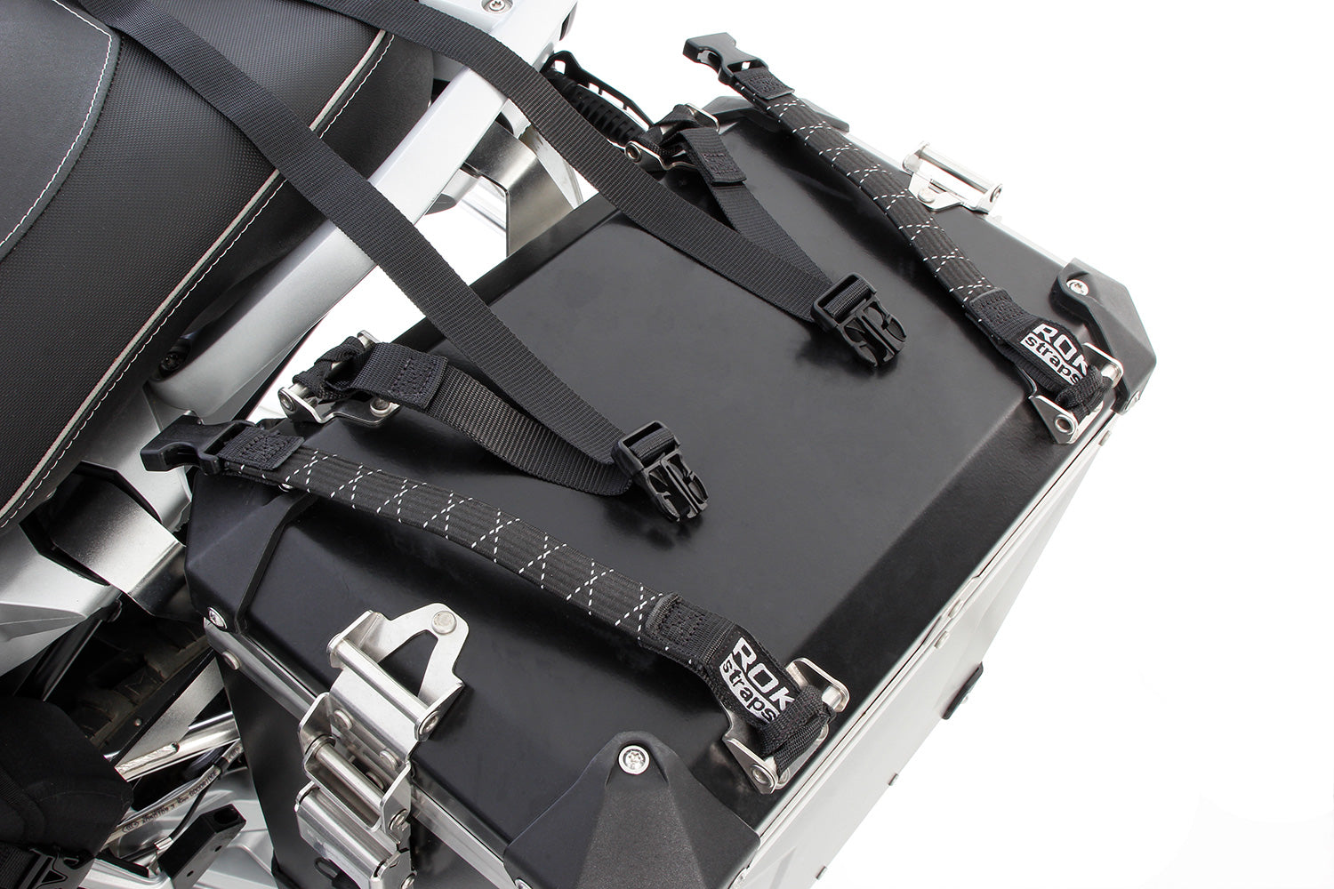 Wunderlich Rok Motorcycle Belts Heavy Duty 25 Mm Set | Black -   Pyramid Motorcycle Accessories