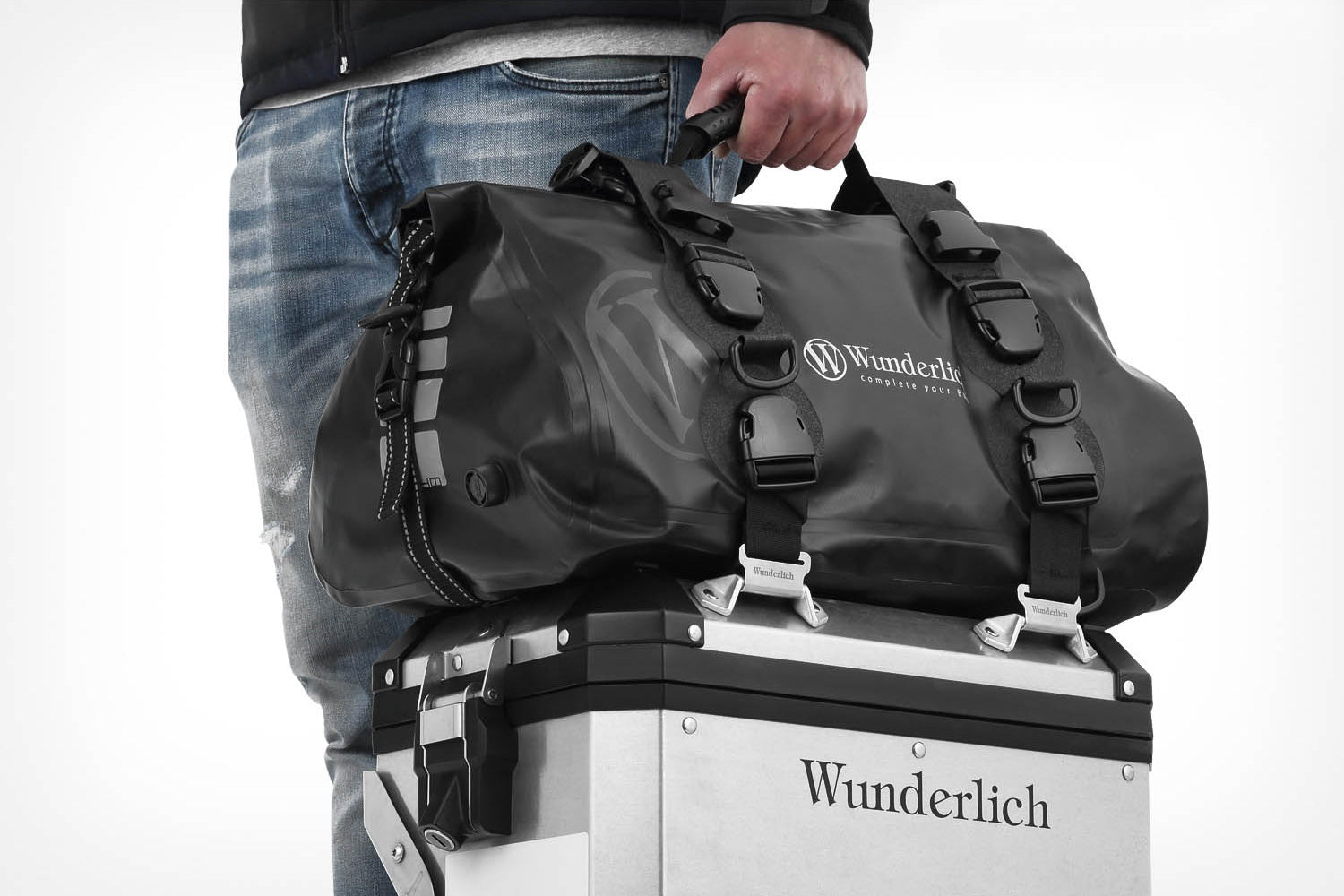 Wunderlich Rack Pack Wp40 with Quicksnap Fastener Piece | Black | BMW R 1300 GS -   Pyramid Motorcycle Accessories