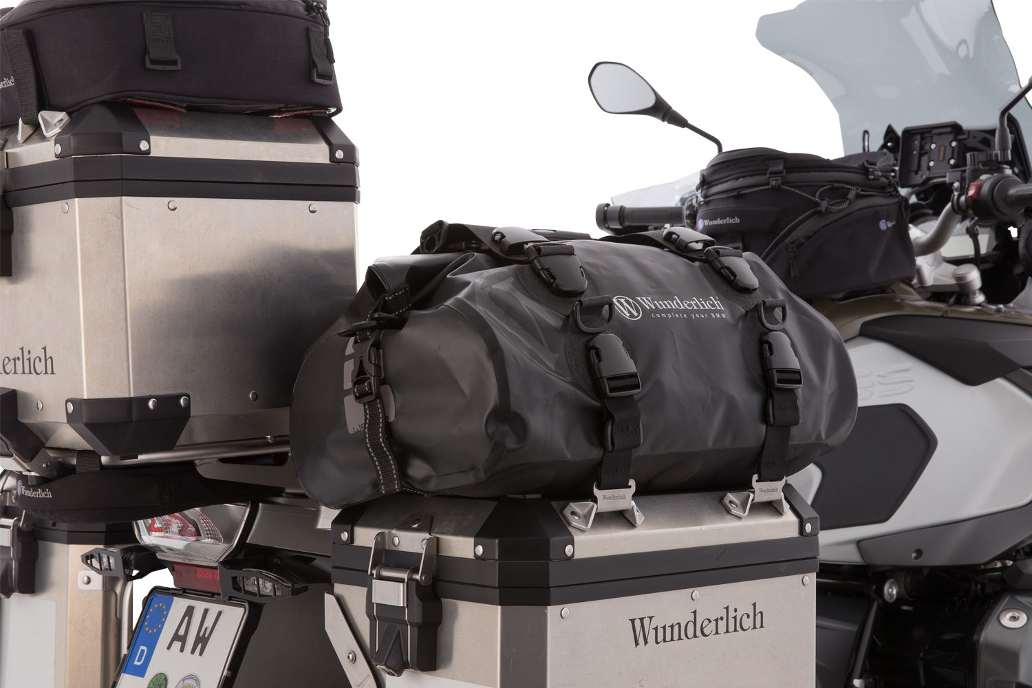 Wunderlich Rack Pack Wp40 with Quicksnap Fastener Piece | Black | BMW R 1300 GS -   Pyramid Motorcycle Accessories