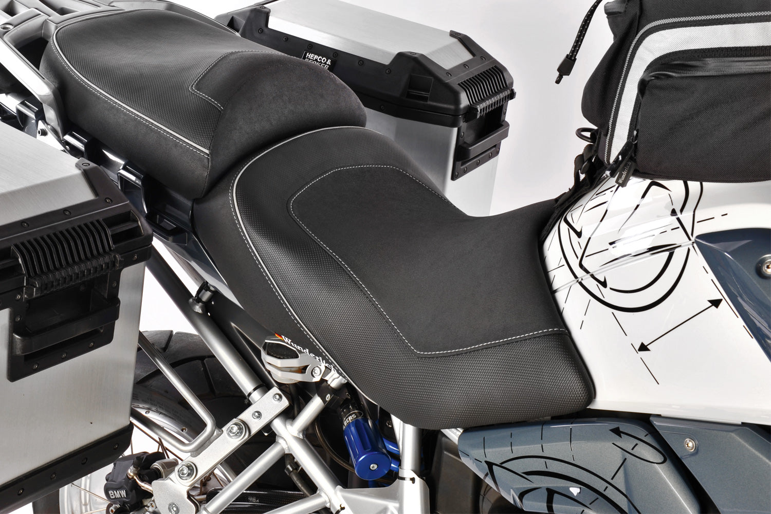 Wunderlich Rider Seat Aktivkomfort High | Green | BMW R 1300 GS -   Pyramid Motorcycle Accessories