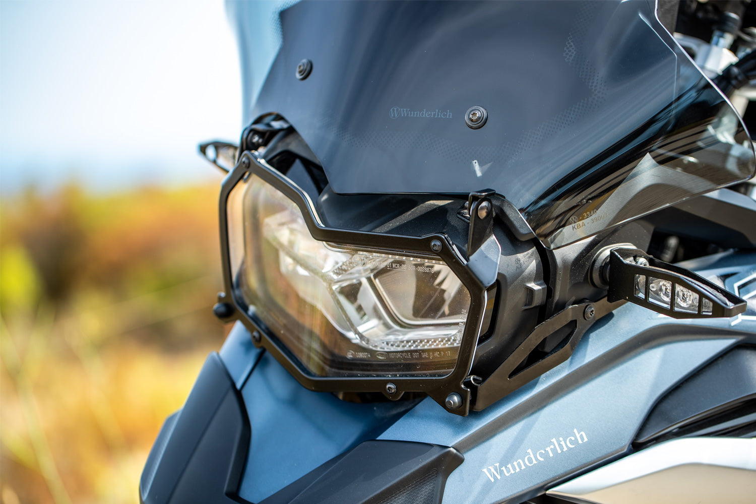 Wunderlich Headlight Protector Foldable Clear | Black | BMW R 1200 GS -   Pyramid Motorcycle Accessories