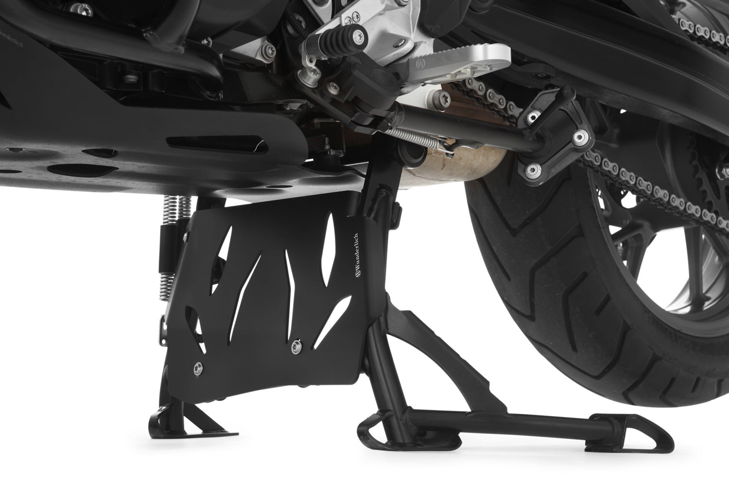Wunderlich Spike-Kit Side Stand Plate | Black | BMW R nineT -   Pyramid Motorcycle Accessories