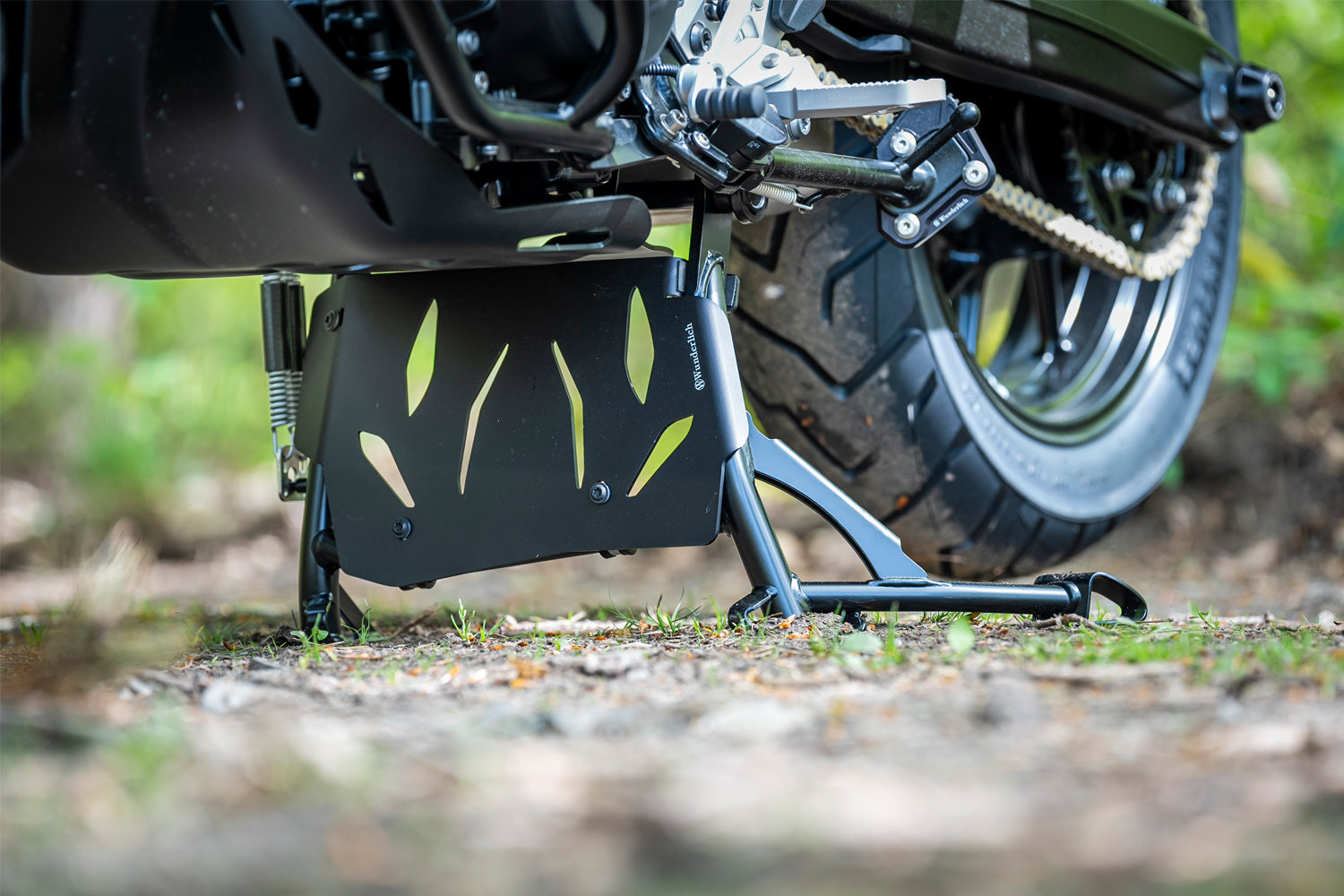 Wunderlich Spike-Kit Side Stand Plate | Black | BMW R nineT -   Pyramid Motorcycle Accessories