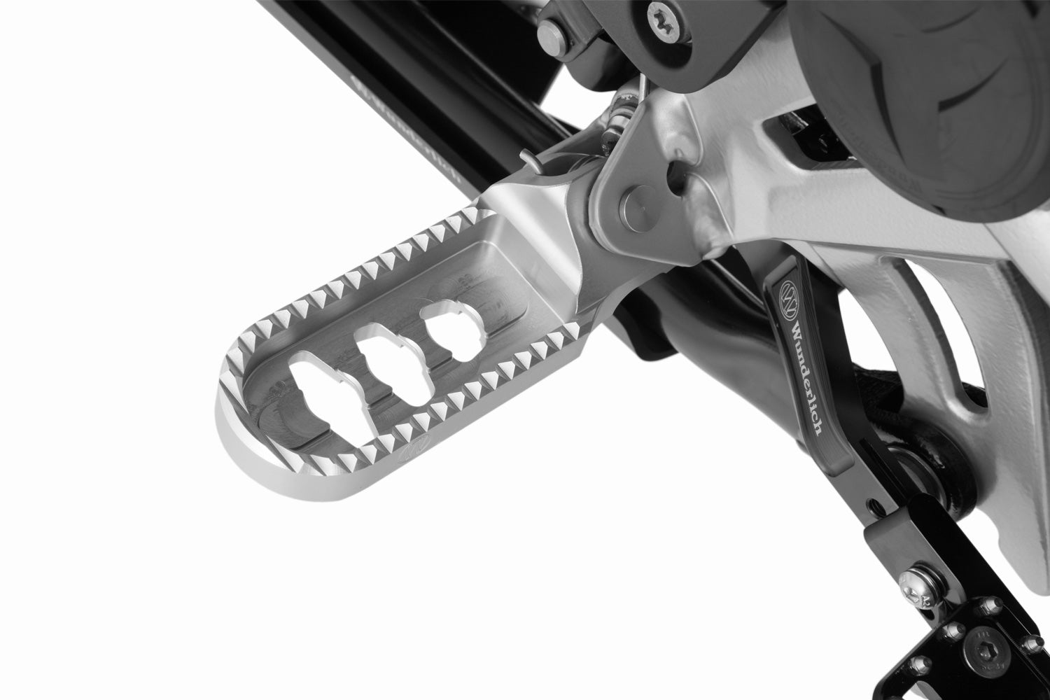 Wunderlich Lower Footrests Ergo-comfort | Silver -   Pyramid Motorcycle Accessories