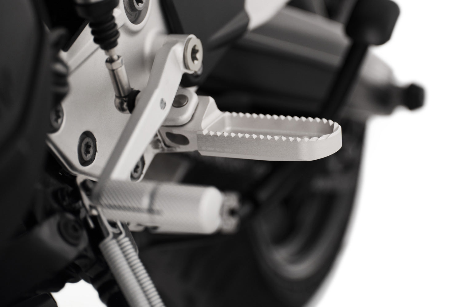 Wunderlich Lower Footrests Ergo-Comfort | Silver | BMW M 1000 R -   Pyramid Motorcycle Accessories
