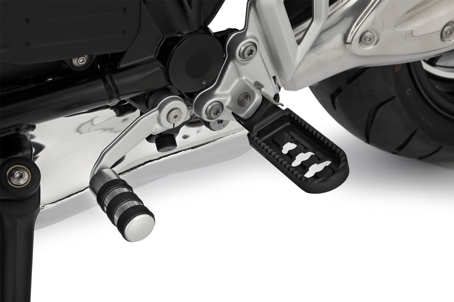 Wunderlich Vario Footrest Evo1 Pair | Black | BMW R nineT -   Pyramid Motorcycle Accessories