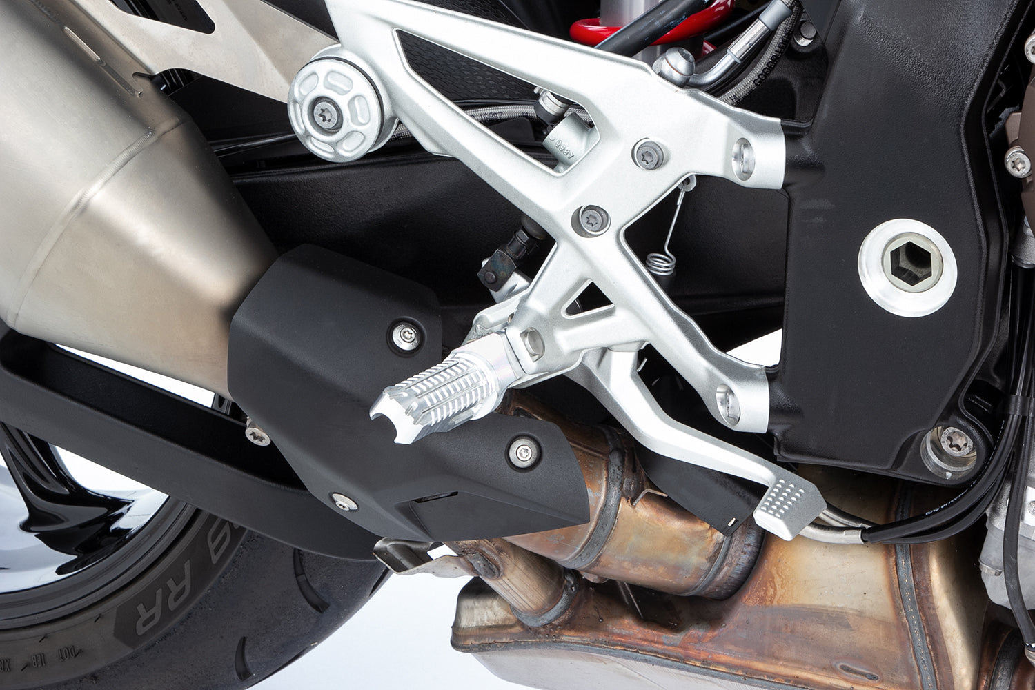 Wunderlich Lower Footrests Ergo-Comfort | Black | BMW R nineT -   Pyramid Motorcycle Accessories