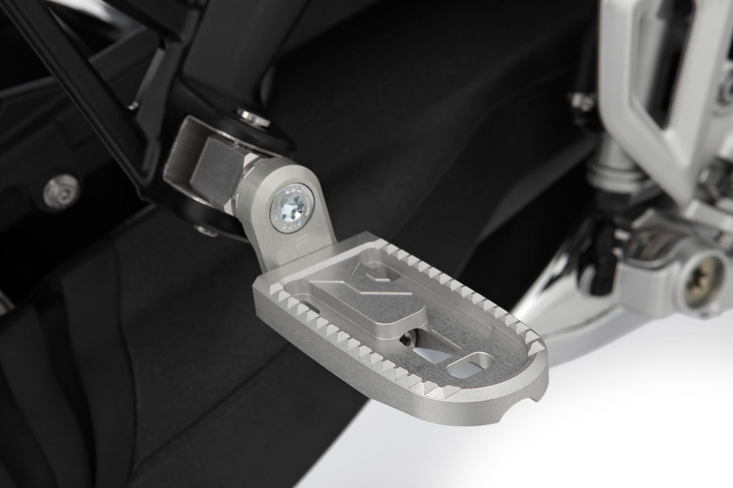 Wunderlich Vario Footrest Evo1 Pair | Silver -   Pyramid Motorcycle Accessories