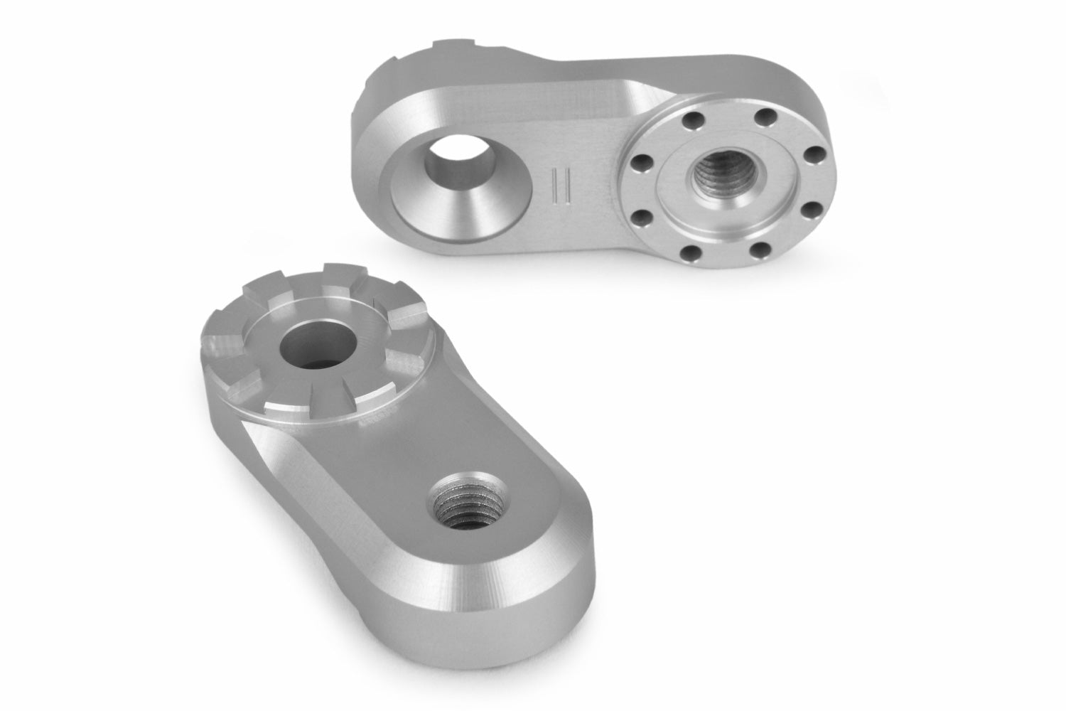 Wunderlich Vario Adapter Evo1 Pair 30mm | Silver | BMW R nineT -   Pyramid Motorcycle Accessories