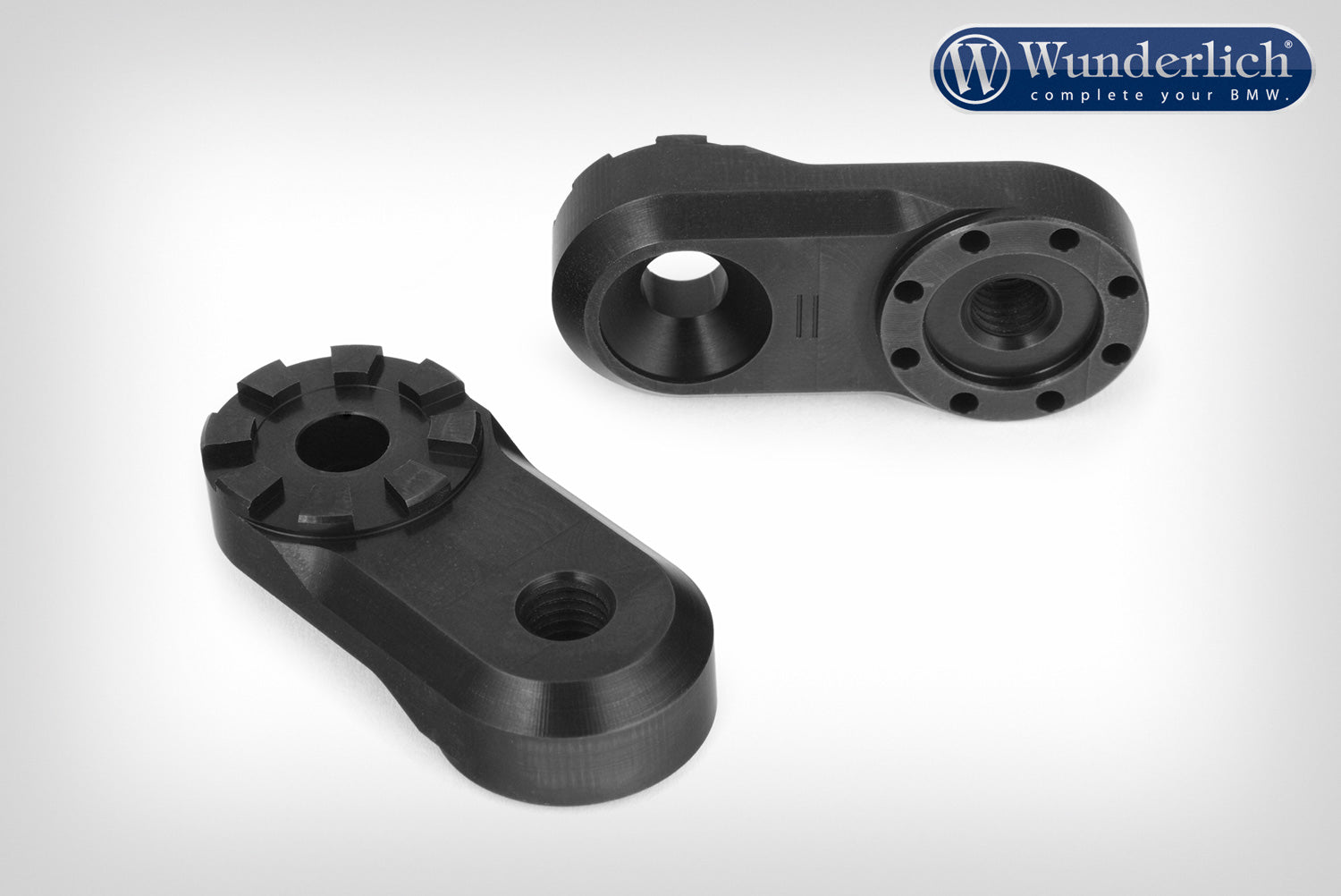 Wunderlich Vario Adapter Evo1 Pair 30mm | Silver | BMW R nineT -   Pyramid Motorcycle Accessories