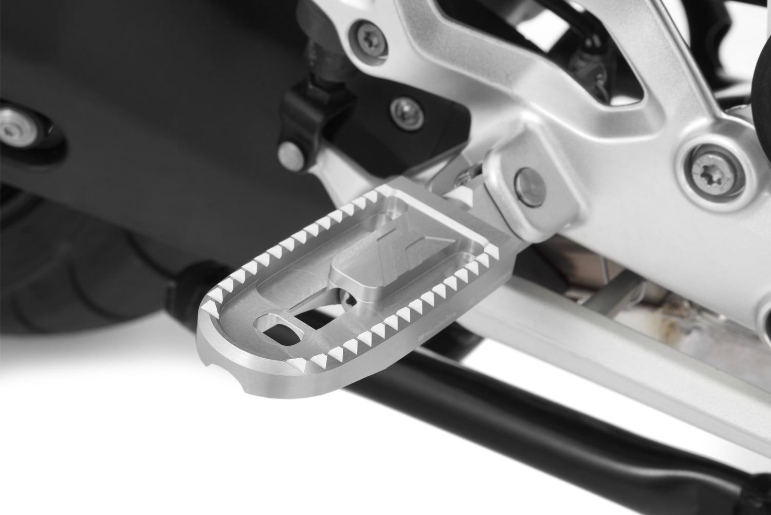 Wunderlich Lean Angle Indicators For Original Footrests | R 1300 Gs | Silver -   Pyramid Motorcycle Accessories
