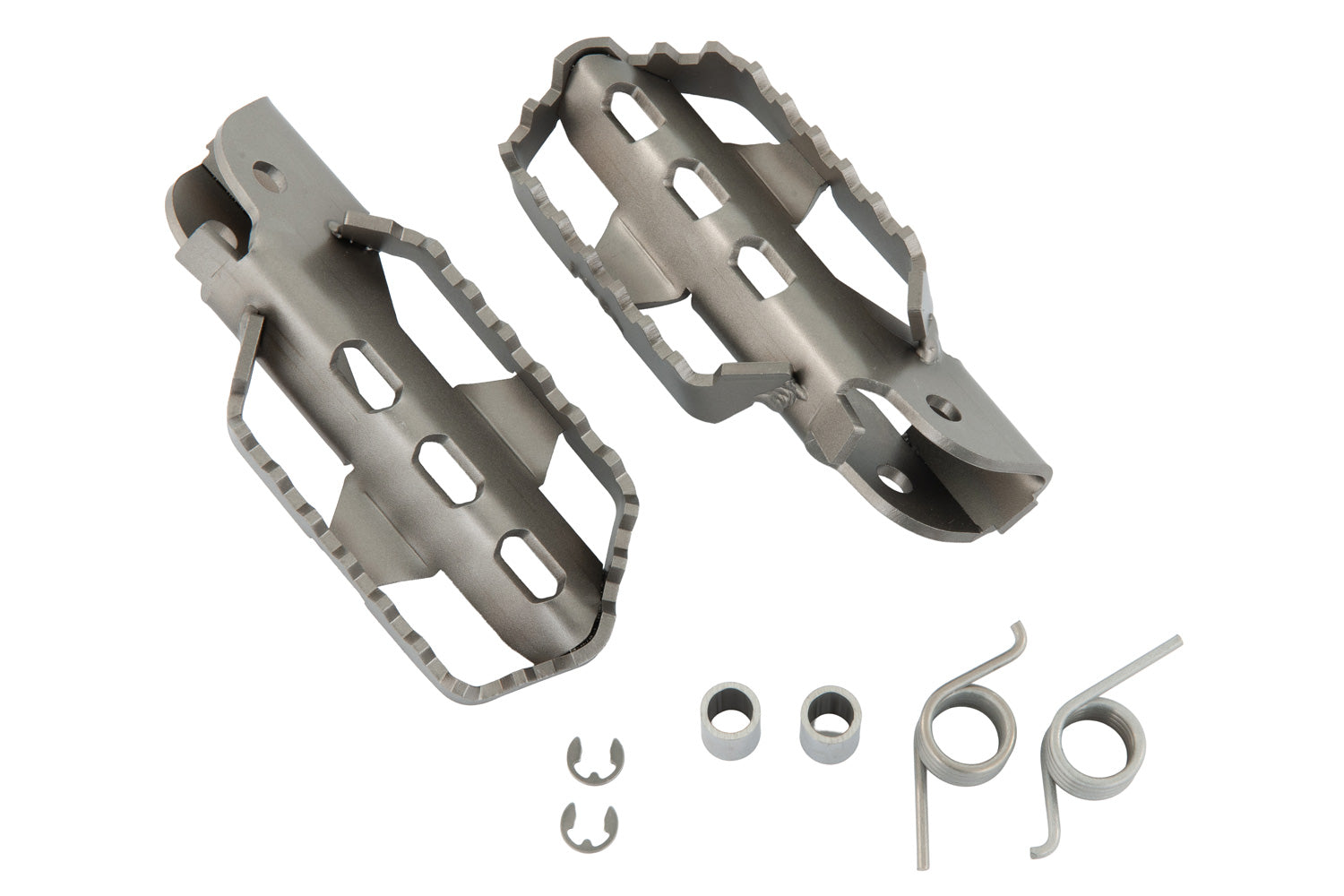 Wunderlich Ultimate Footpegs Set | Silver -   Pyramid Motorcycle Accessories