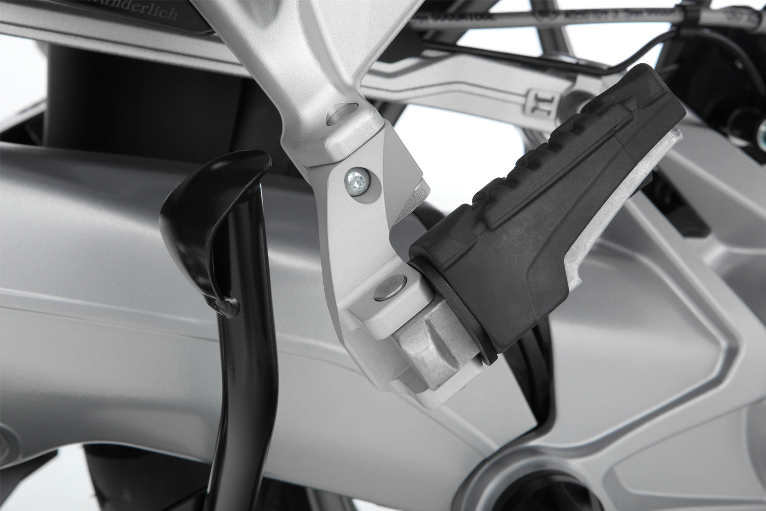 Wunderlich Passenger Footrest Lowering Kit | Silver -   Pyramid Motorcycle Accessories
