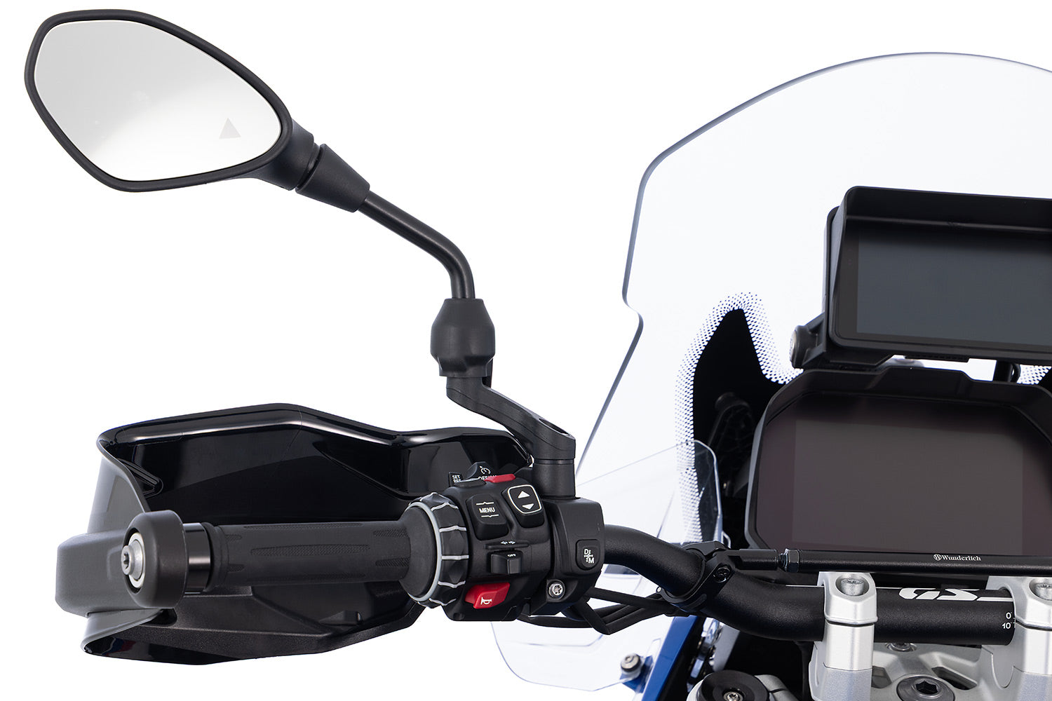 Wunderlich Mirror Adapter Up + Wide Set | Black | BMW C 400 X -   Pyramid Motorcycle Accessories