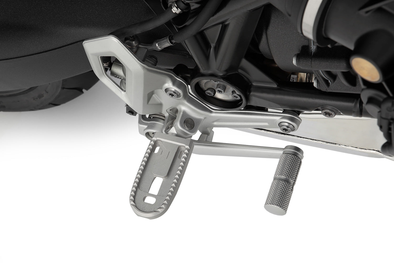 Wunderlich Gear and Brake Lever Extension Offroad | Silver | BMW R nineT -   Pyramid Motorcycle Accessories