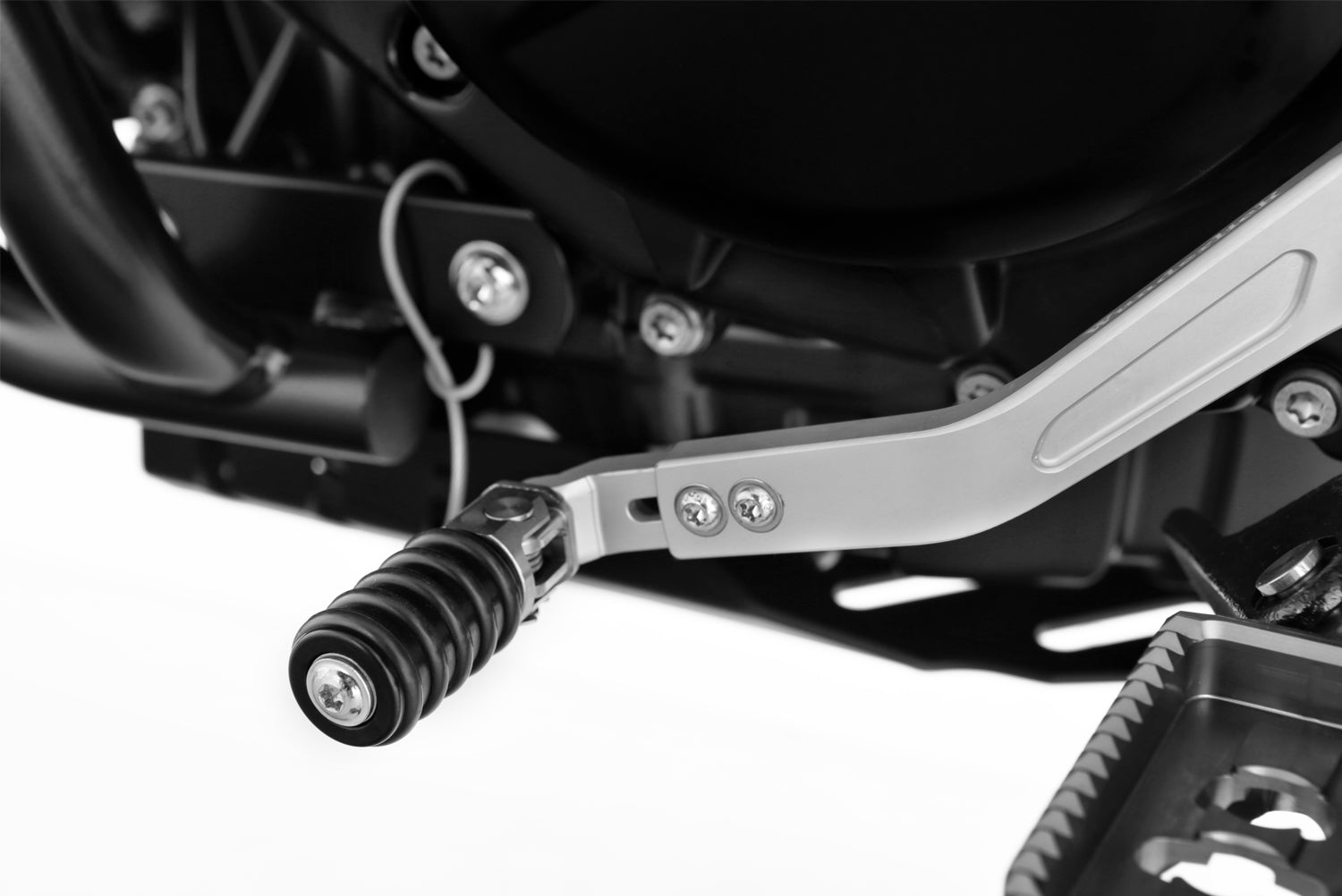 Wunderlich Gear Shift Lever Clever Adjustable | Silver | BMW F 650 GS -   Pyramid Motorcycle Accessories