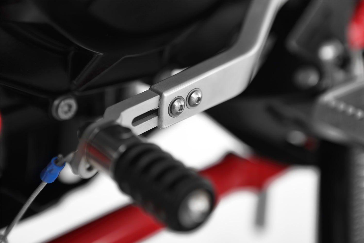 Wunderlich Gear Shift Lever Clever Adjustable | Silver | BMW F 650 GS -   Pyramid Motorcycle Accessories