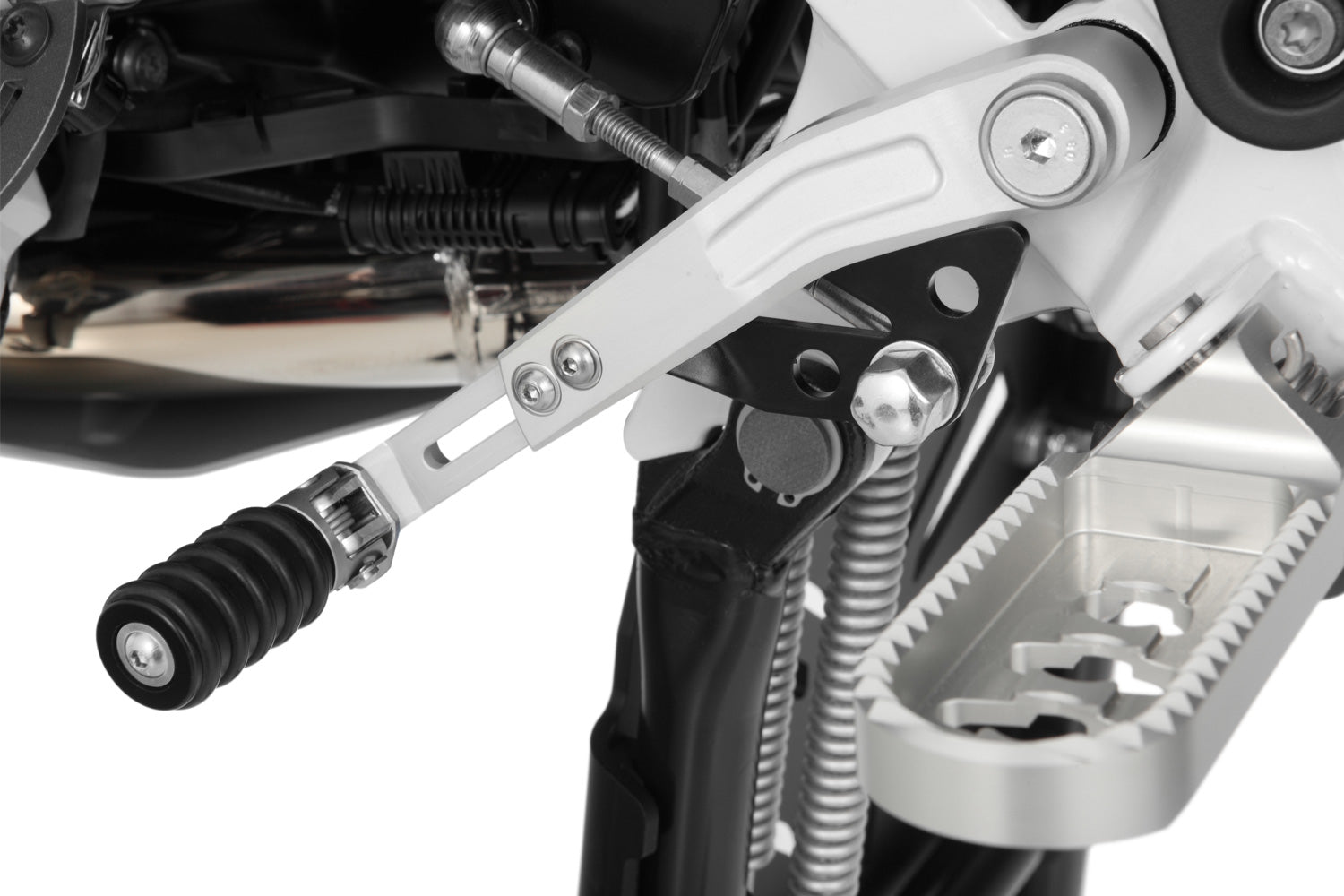 Wunderlich Adjustable Gear Shift Lever Clever Lever | Silver -   Pyramid Motorcycle Accessories