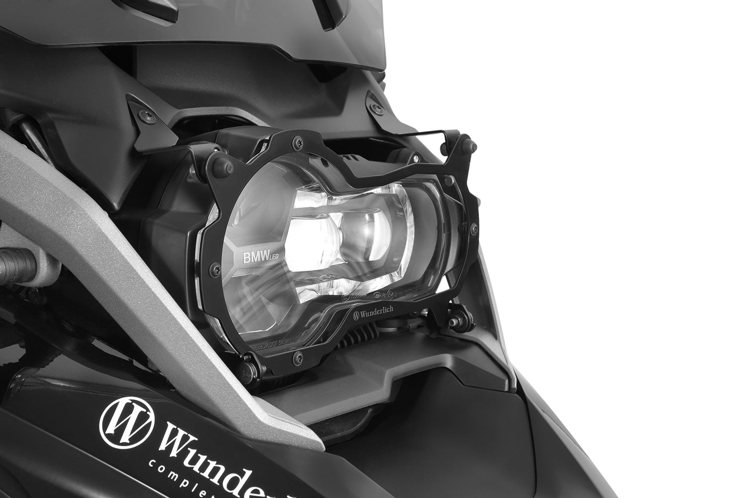 Wunderlich Headlight Protector Foldable Clear | Black -   Pyramid Motorcycle Accessories