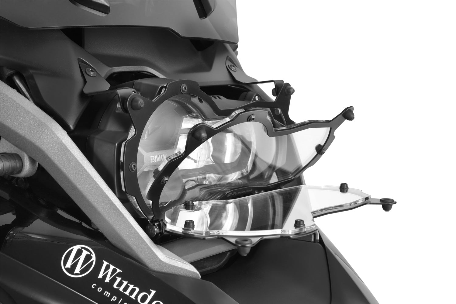 Wunderlich Headlight Protector Foldable Clear | Black -   Pyramid Motorcycle Accessories