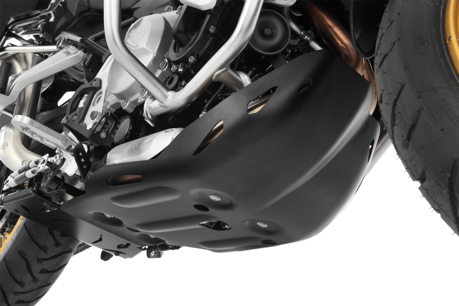 Wunderlich Engine Protection Plates Extreme | Black-Silver -   Pyramid Motorcycle Accessories