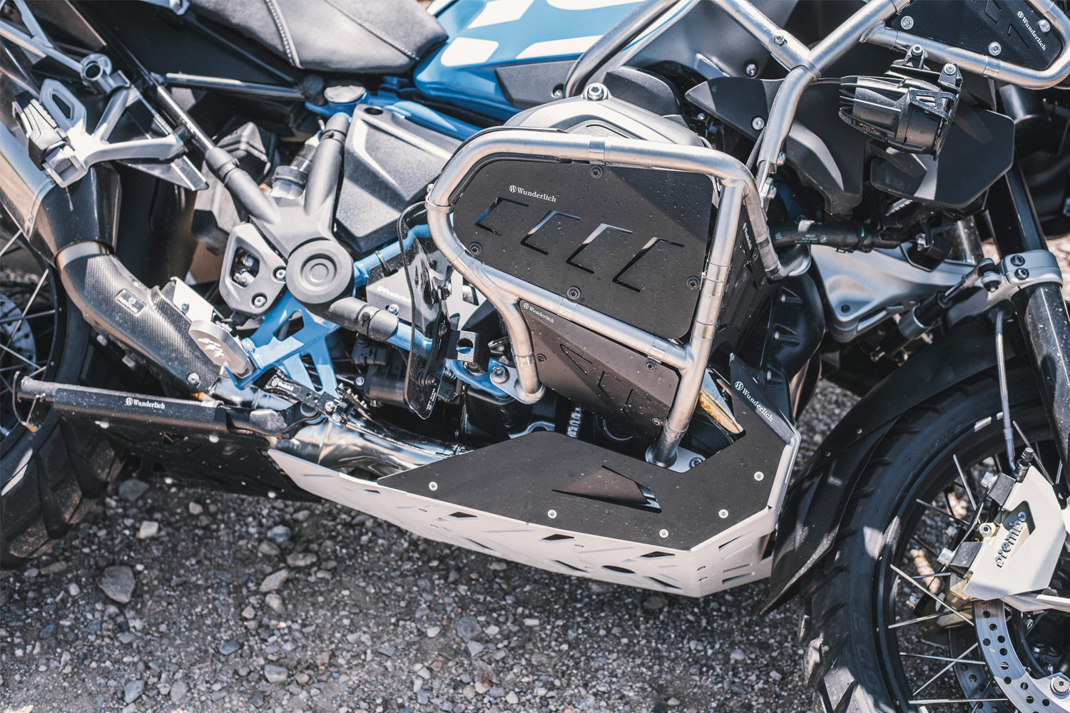 Wunderlich Engine Protection Ultimate Extreme | Silver -   Pyramid Motorcycle Accessories