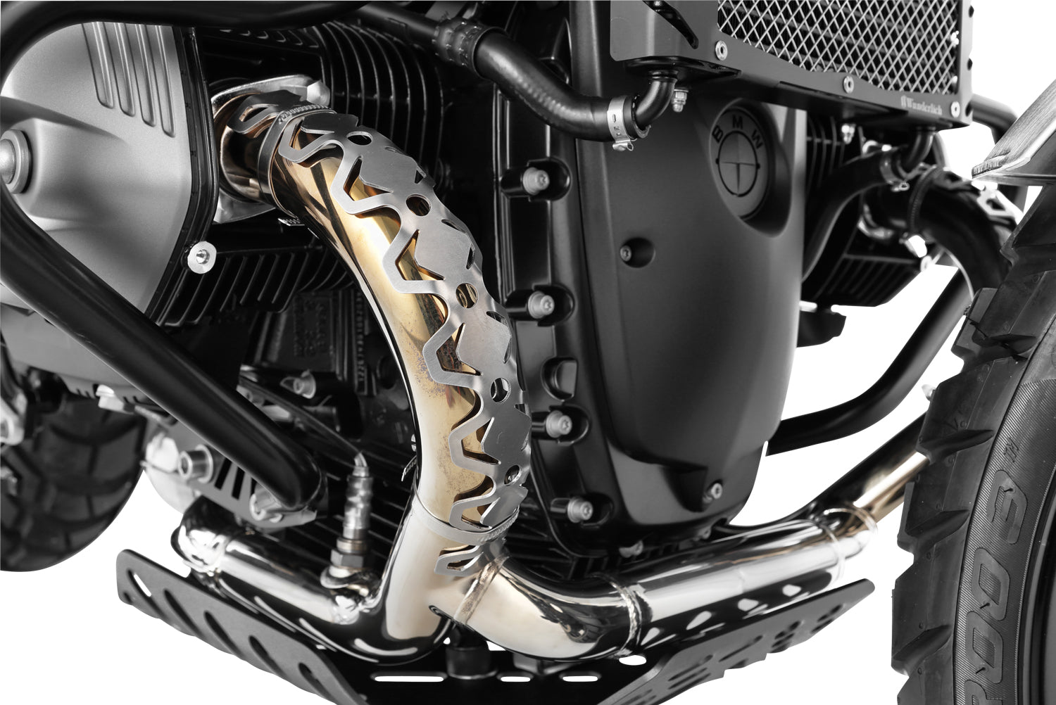 Wunderlich Header Pipe Protector Dakar | Silver | BMW F 650 GS -   Pyramid Motorcycle Accessories