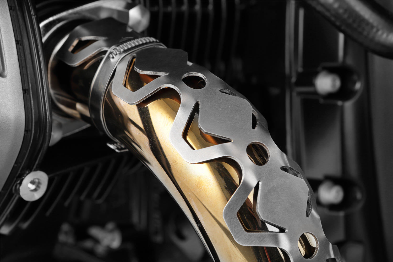 Wunderlich Header Pipe Protector Dakar | Silver | BMW F 650 GS -   Pyramid Motorcycle Accessories