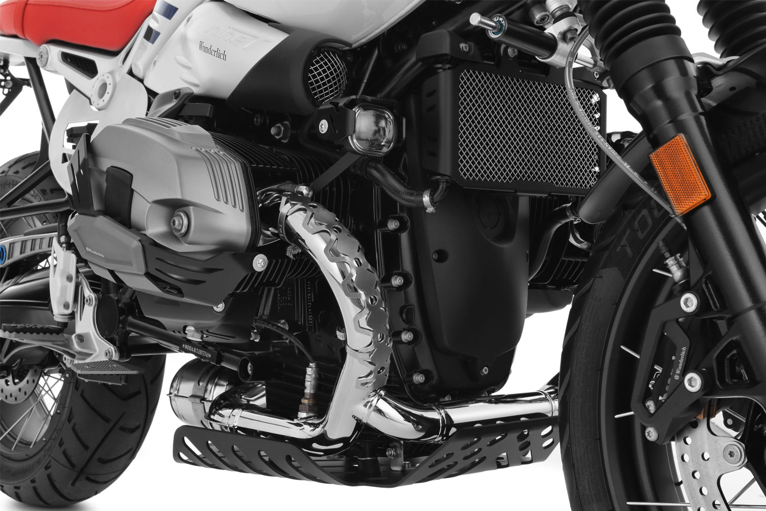 Wunderlich Header Pipe Protector Dakar | Silver | BMW F 650 GS -   Pyramid Motorcycle Accessories