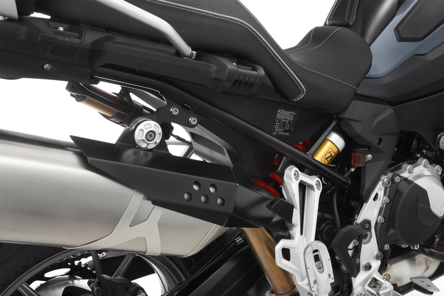 Wunderlich Exhaust Pipe Holder High | R nineT | Black -   Pyramid Motorcycle Accessories