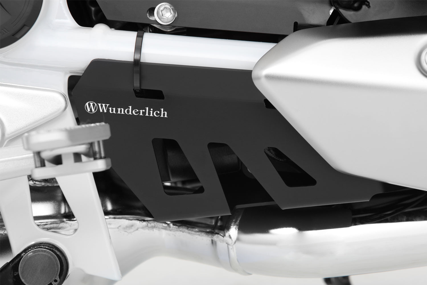 Wunderlich Gonzzoo Exhaust Deflector | Silver | BMW R 1250 GS -   Pyramid Motorcycle Accessories