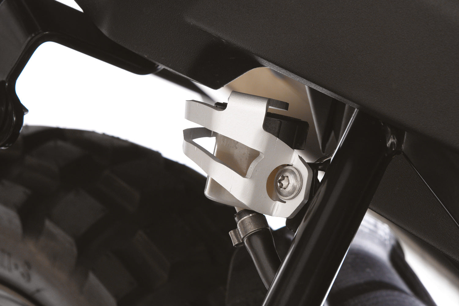 Wunderlich Brake Reservoir Protector Rear | Silver -   Pyramid Motorcycle Accessories