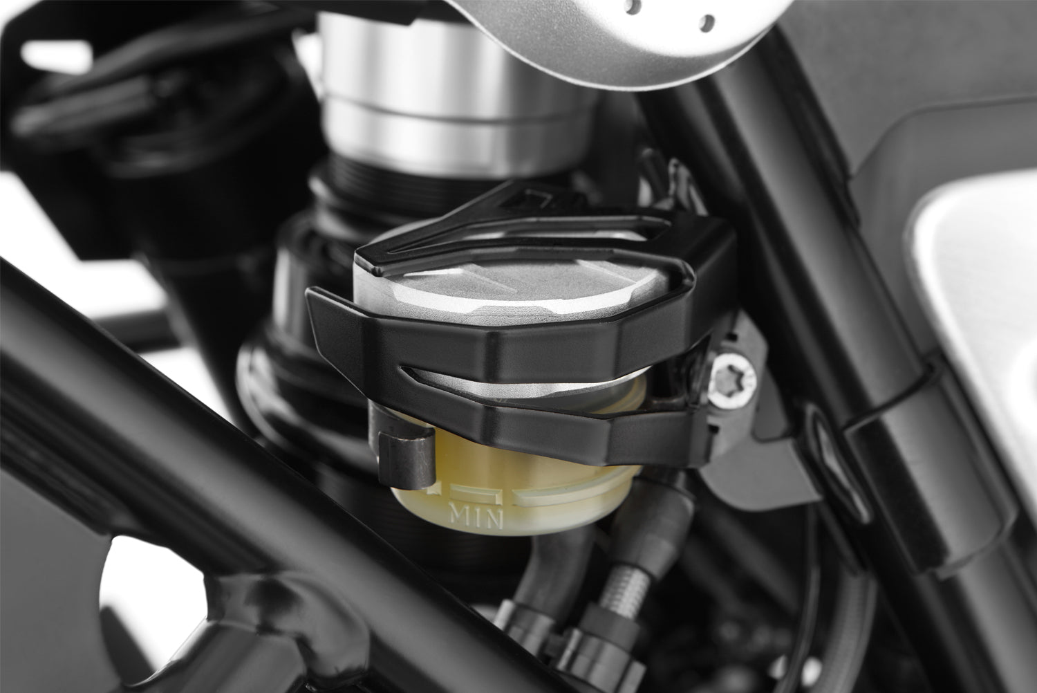 Wunderlich Brake Reservoir Protector Rear | Silver -   Pyramid Motorcycle Accessories