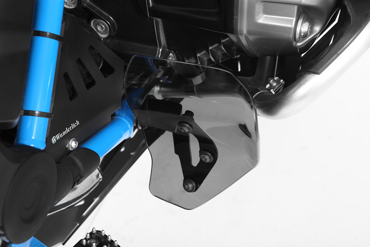 Wunderlich Foot Clear Protectors | Smoked Grey -   Pyramid Motorcycle Accessories