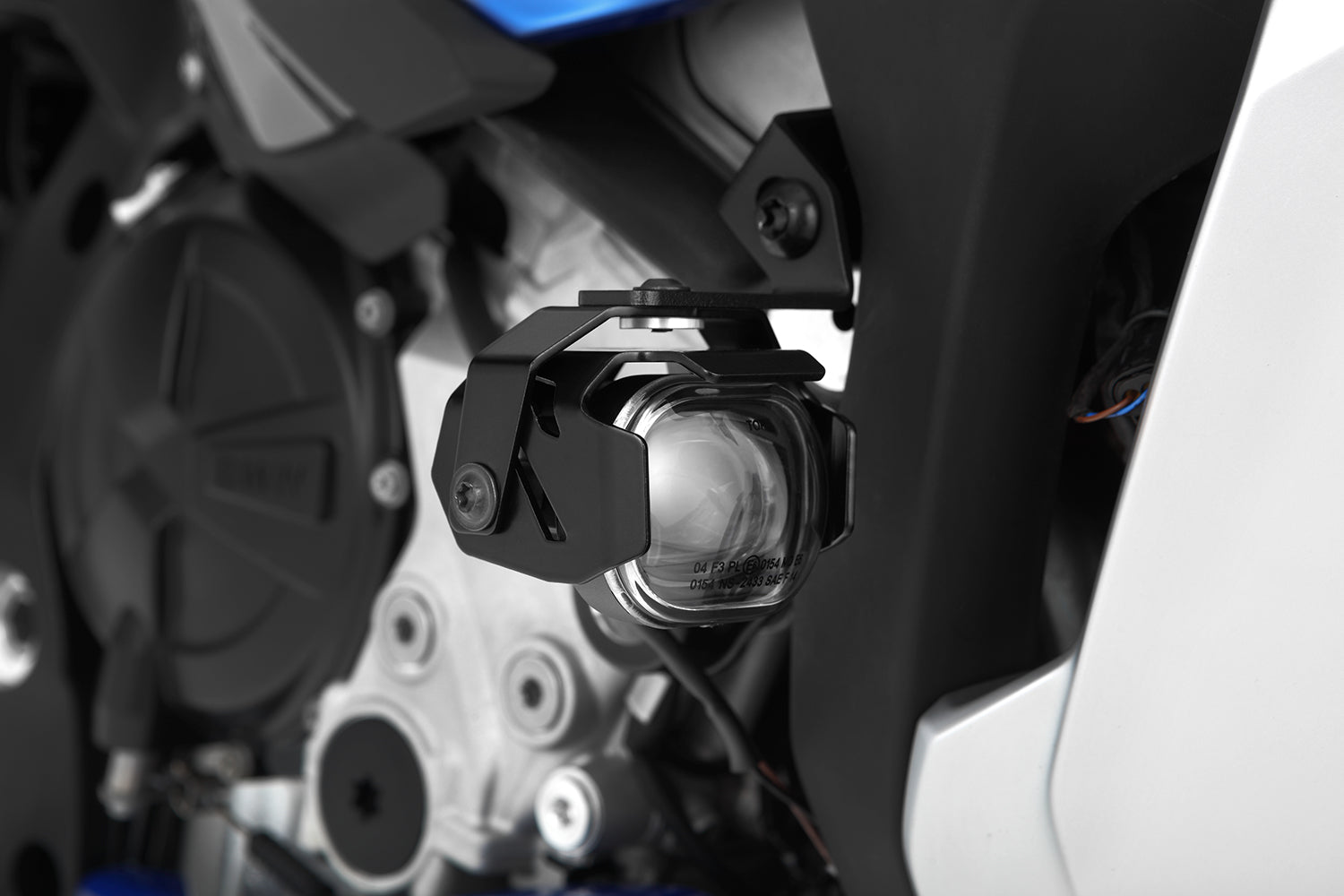 Wunderlich LED Auxillary Headlight Microflooter 3.0 Vehicle Mounting | Black -   Pyramid Motorcycle Accessories