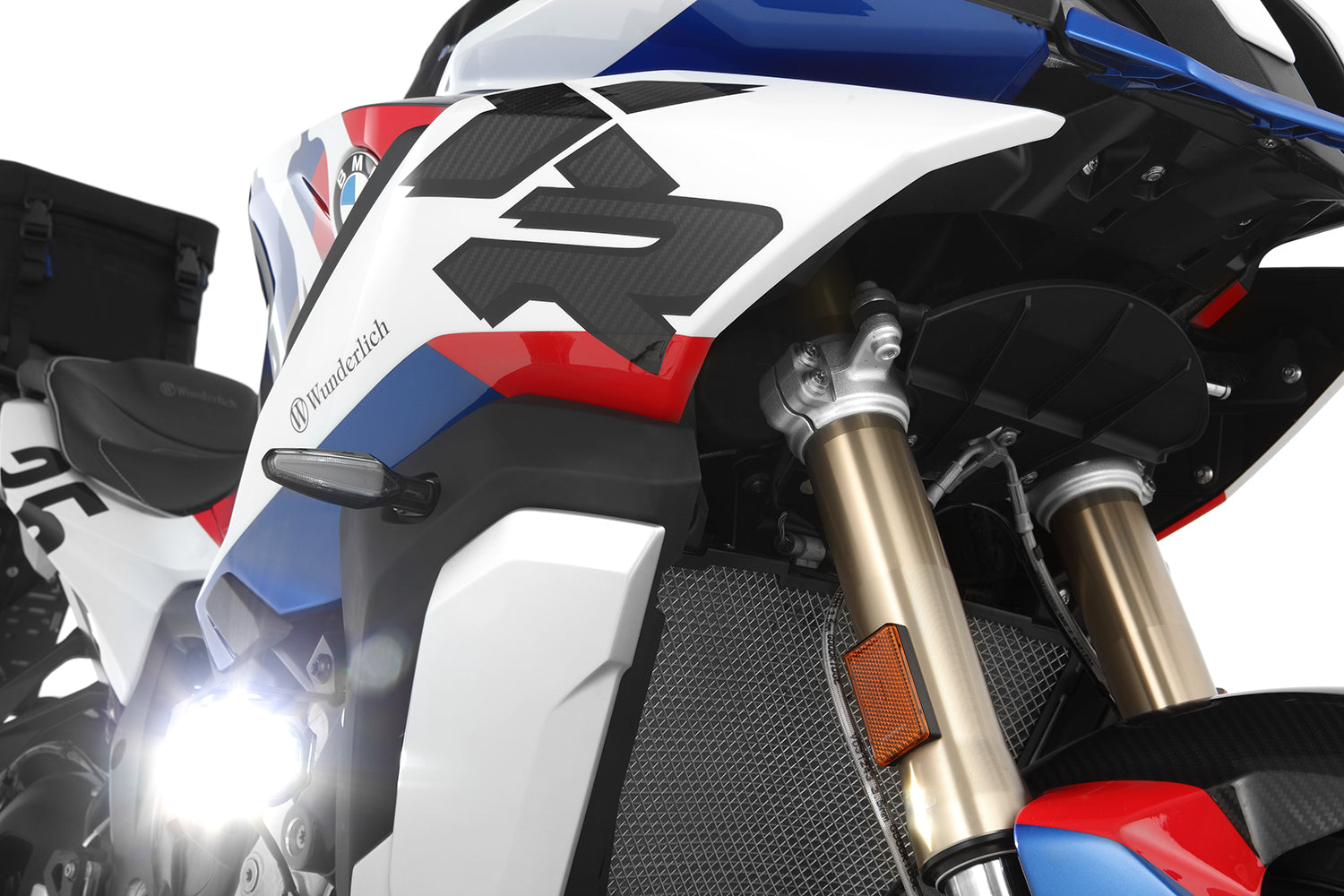 Wunderlich LED Auxillary Headlight Microflooter 3.0 Vehicle Mounting | Black -   Pyramid Motorcycle Accessories
