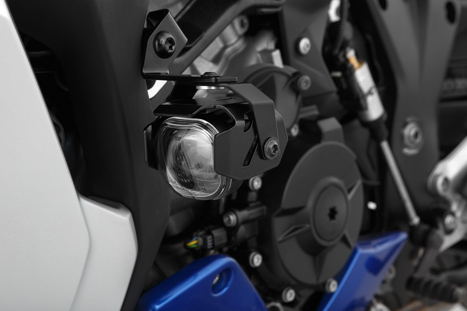 Wunderlich LED Auxillary Headlight Microflooter 3.0 Vehicle Mounting | Black -   Pyramid Motorcycle Accessories