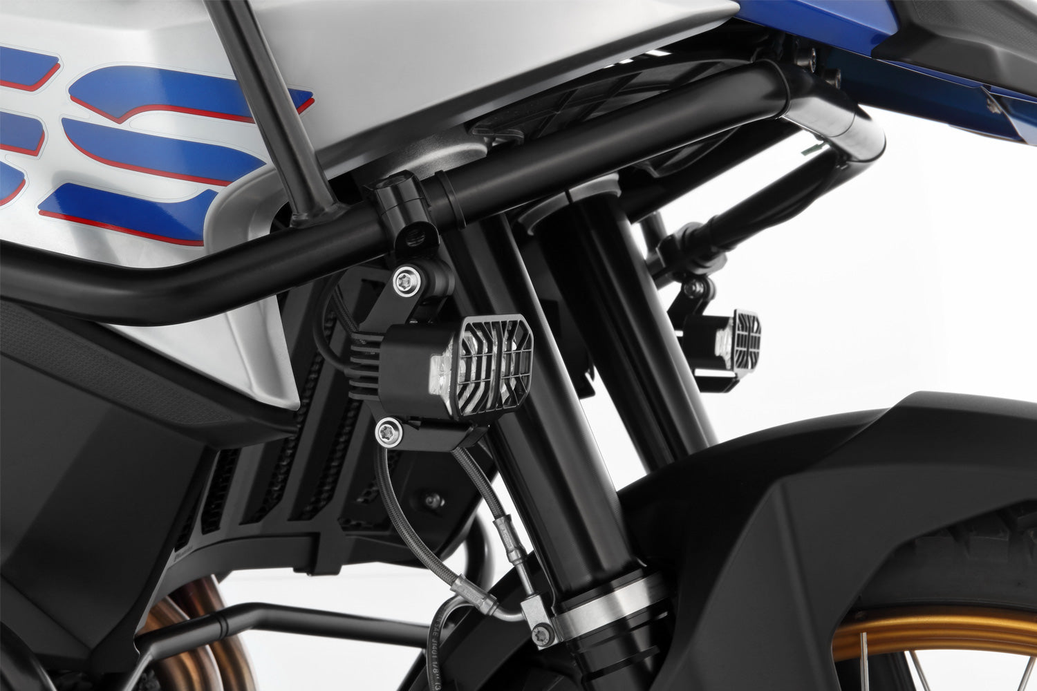 Wunderlich LED Auxiliary Headlight Microflooter | Black | BMW R 1250 R -   Pyramid Motorcycle Accessories