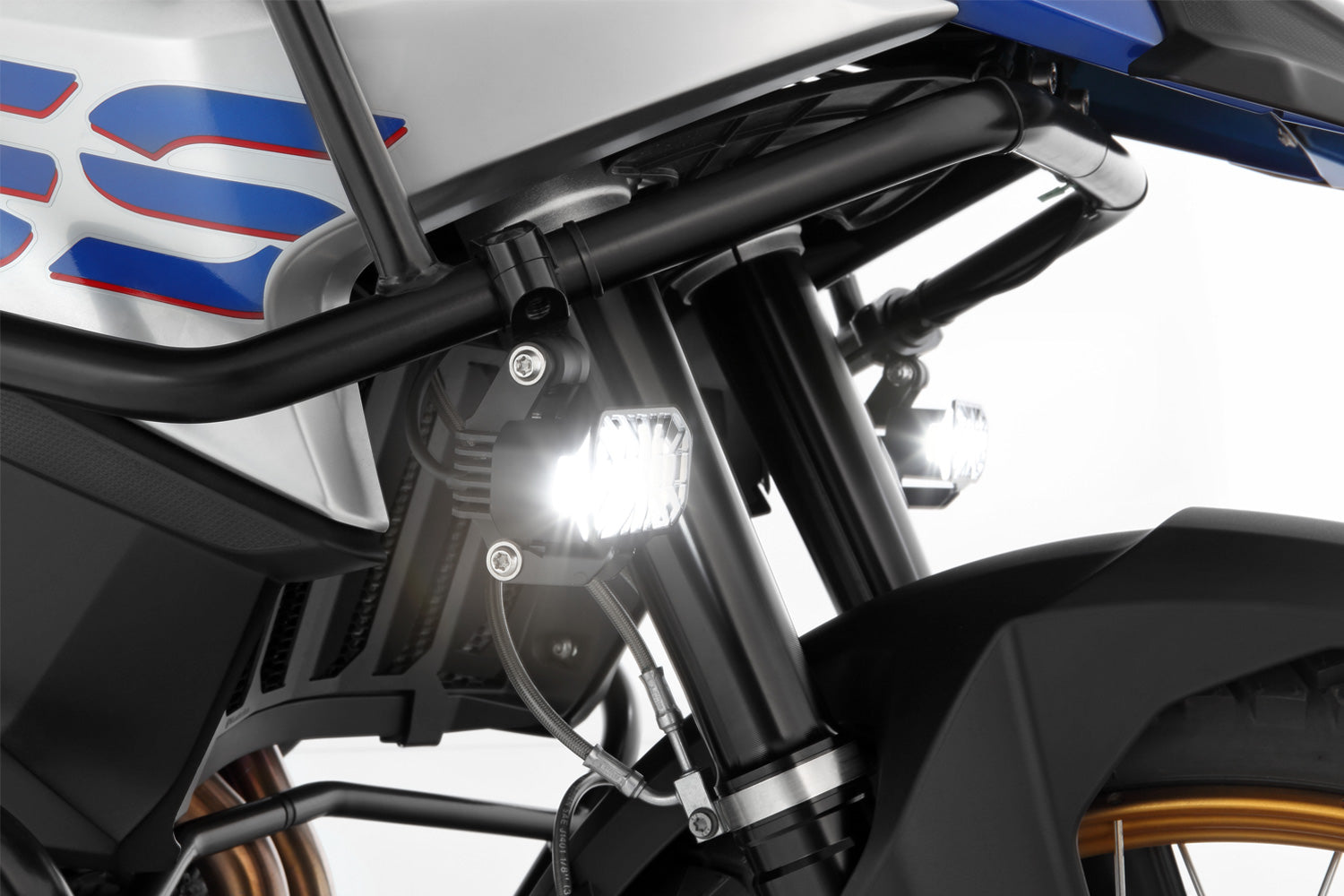 Wunderlich LED Auxiliary Headlight Microflooter | Black | BMW R 1250 R -   Pyramid Motorcycle Accessories