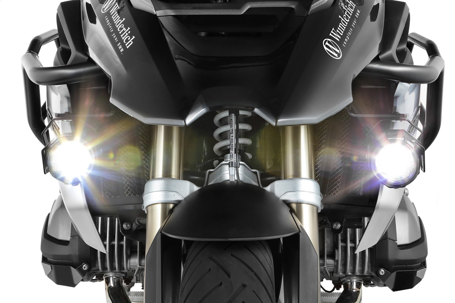 Wunderlich LED Additional Head Light Aton | Silver | BMW K 1600 Grand America -   Pyramid Motorcycle Accessories